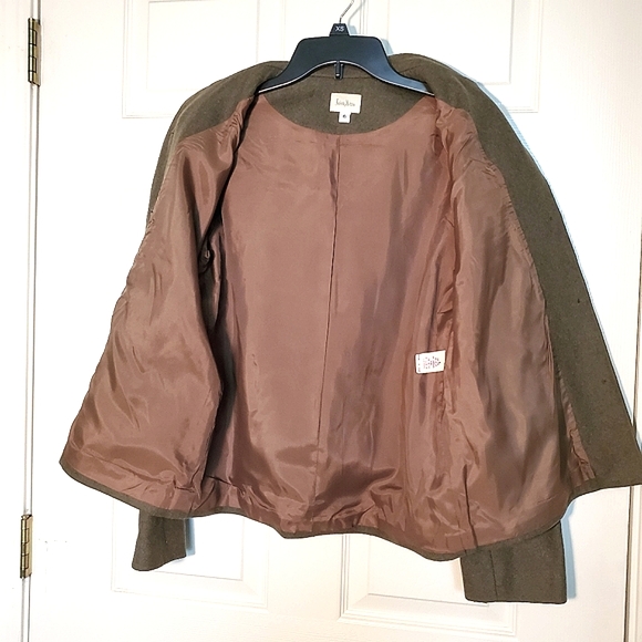 Neiman Marcus Wool Blend Blazer Coat - Picture 5 of 6